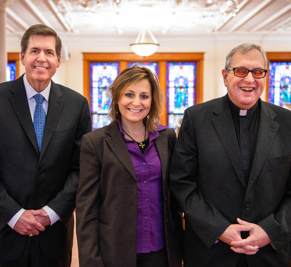 Hojas otoñales en el campus de Gonzaga.